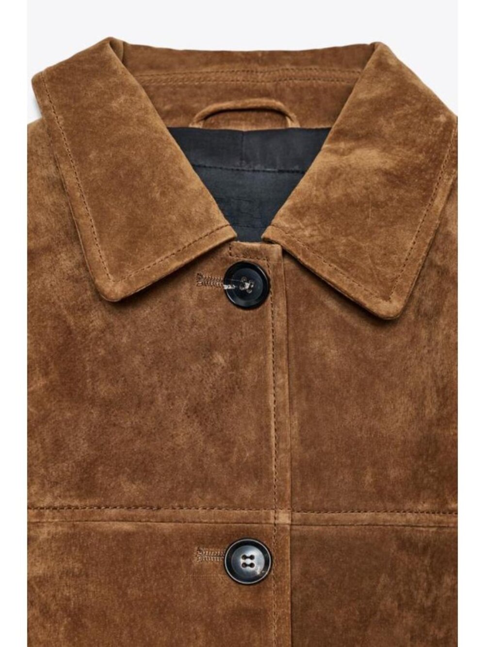 ZARA ZW COLLECTION LIMITED EDITION SUEDE LEATHER JACKET - Picture 6 of 6